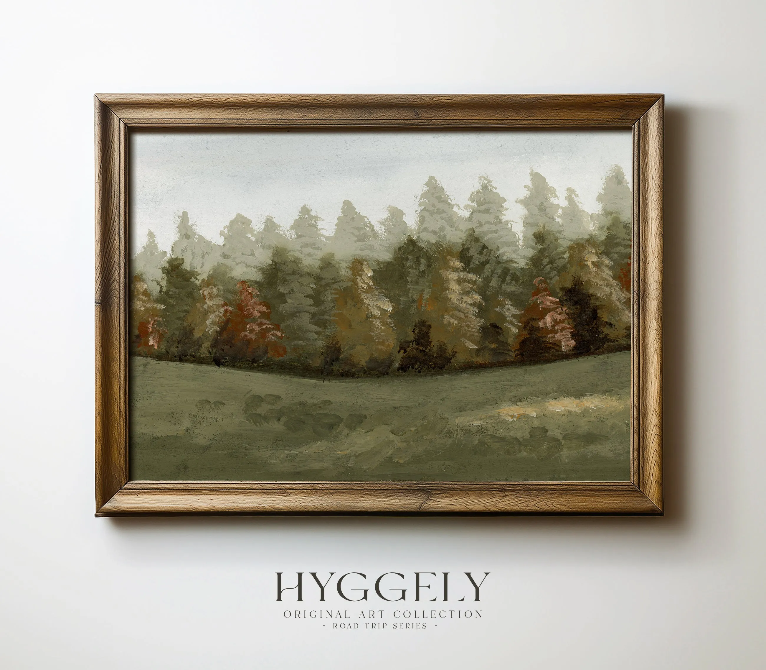 Autumn Field | Landscape Art Print | Road Trip Series | RT116