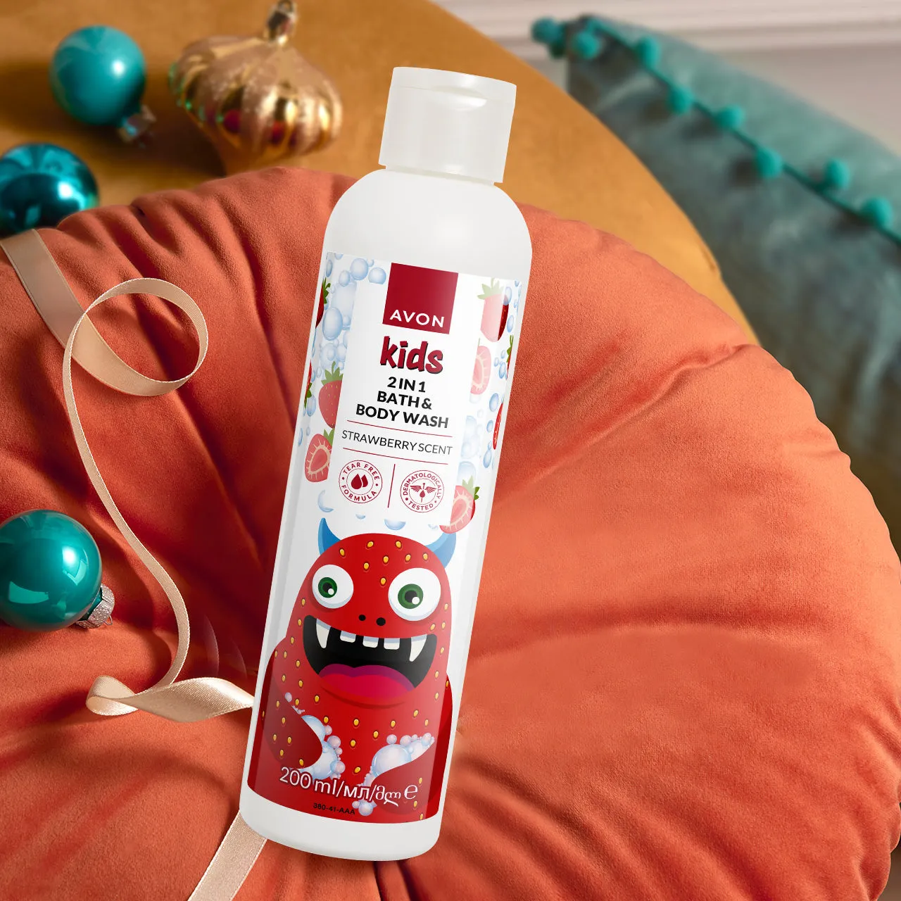 Avon Kids Little Monsters Apple 2-In-1 Shampoo & Conditioner 200g