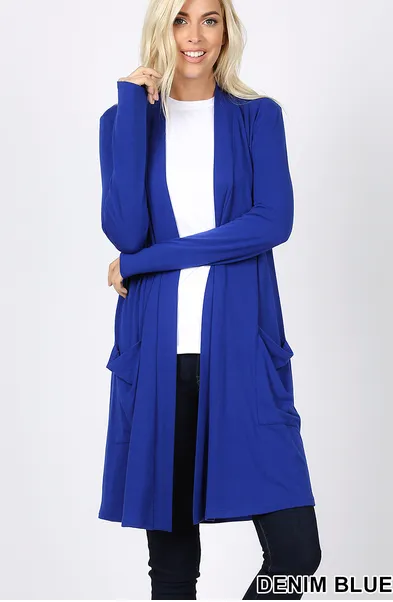 Basic Solid Cardigan-Multiple Colors Available
