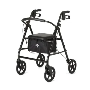 Basic Steel Rollator with 8" Wheels, Black