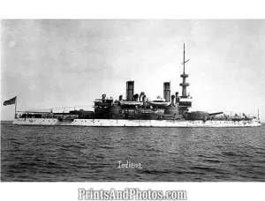 BATTLESHIP USS INDIANA  1900 0944