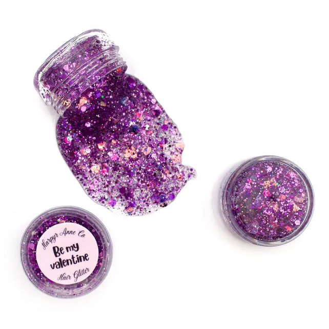 Be My Valentine Hair Glitter Gel