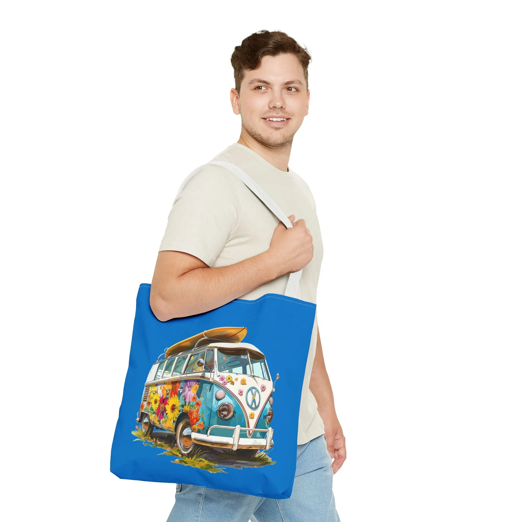 Beach Surfer Dudes & Retro Rides Tote Bag - Surf's Up! - Hang 10 and Cruise the Coast in Nostalgic Style. Available in 3 sizes.