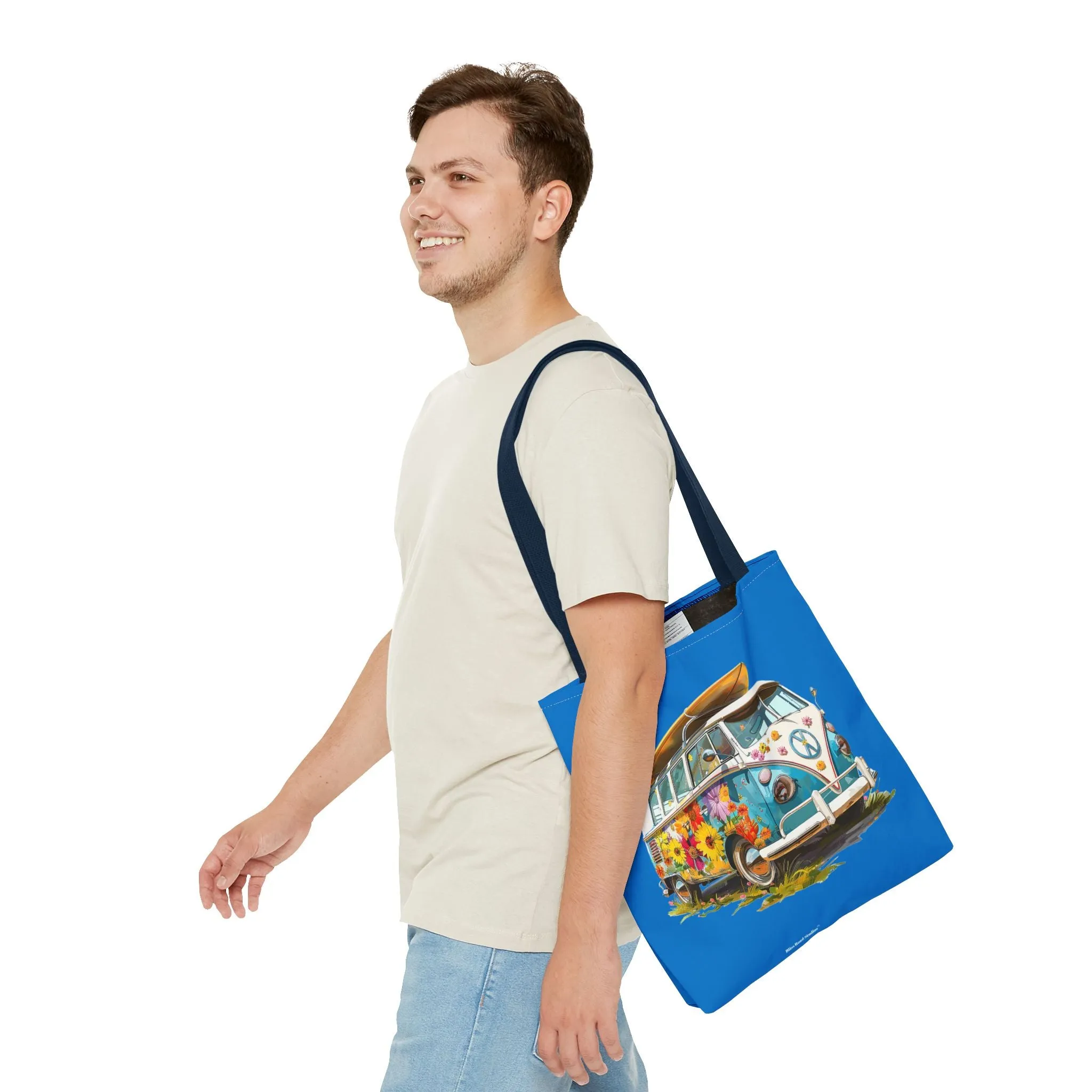 Beach Surfer Dudes & Retro Rides Tote Bag - Surf's Up! - Hang 10 and Cruise the Coast in Nostalgic Style. Available in 3 sizes.