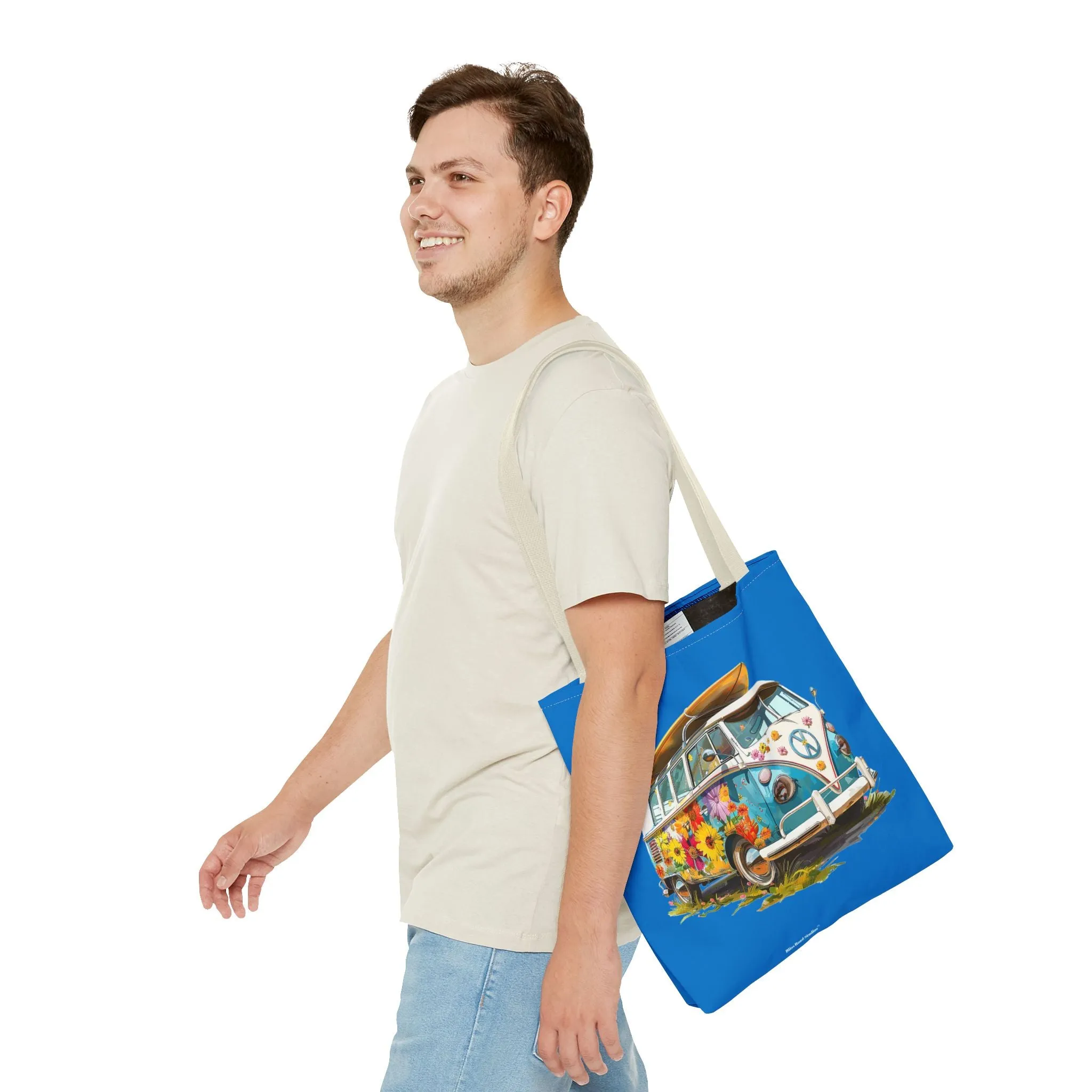 Beach Surfer Dudes & Retro Rides Tote Bag - Surf's Up! - Hang 10 and Cruise the Coast in Nostalgic Style. Available in 3 sizes.