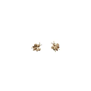 Bee Stud Earrings (14K)