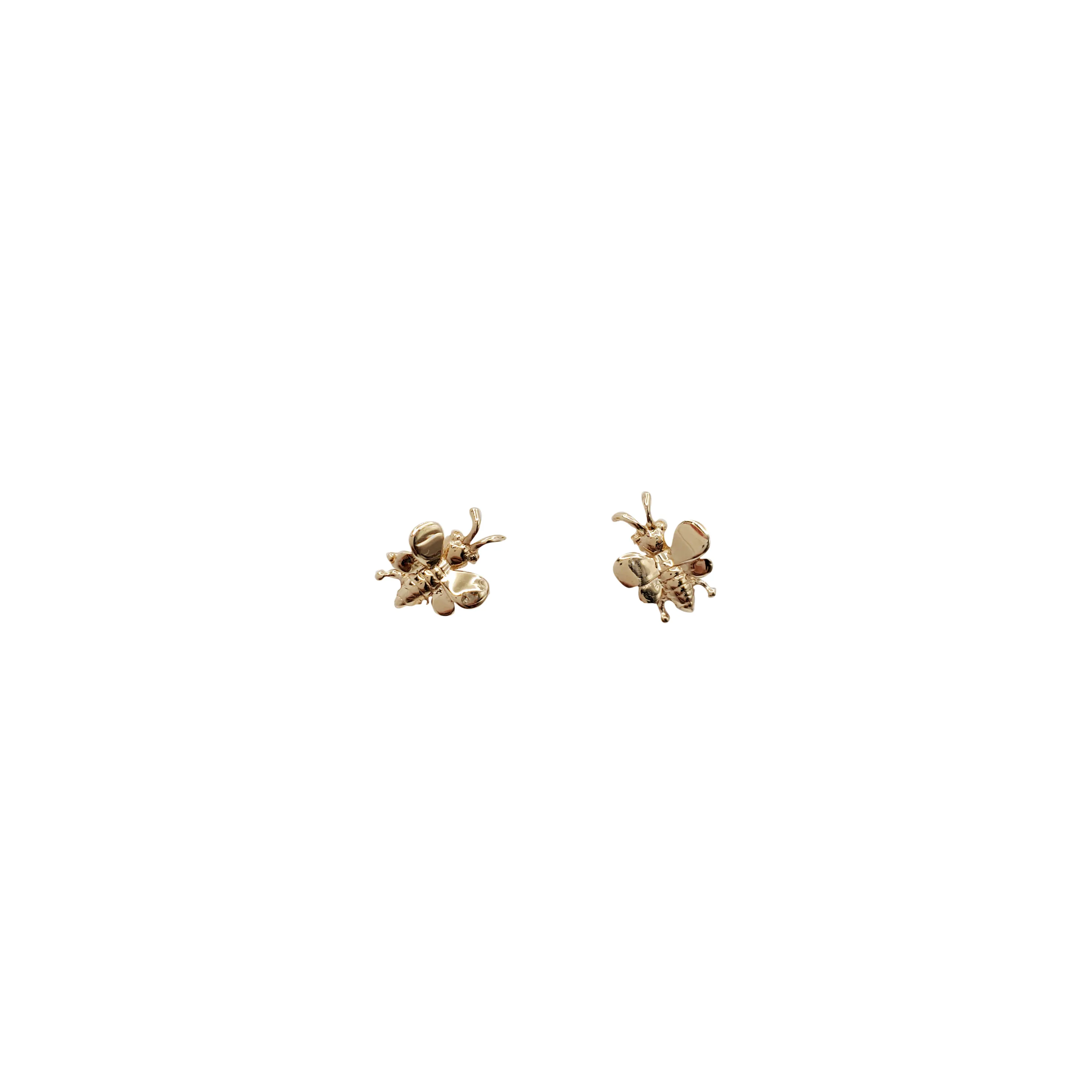 Bee Stud Earrings (14K)