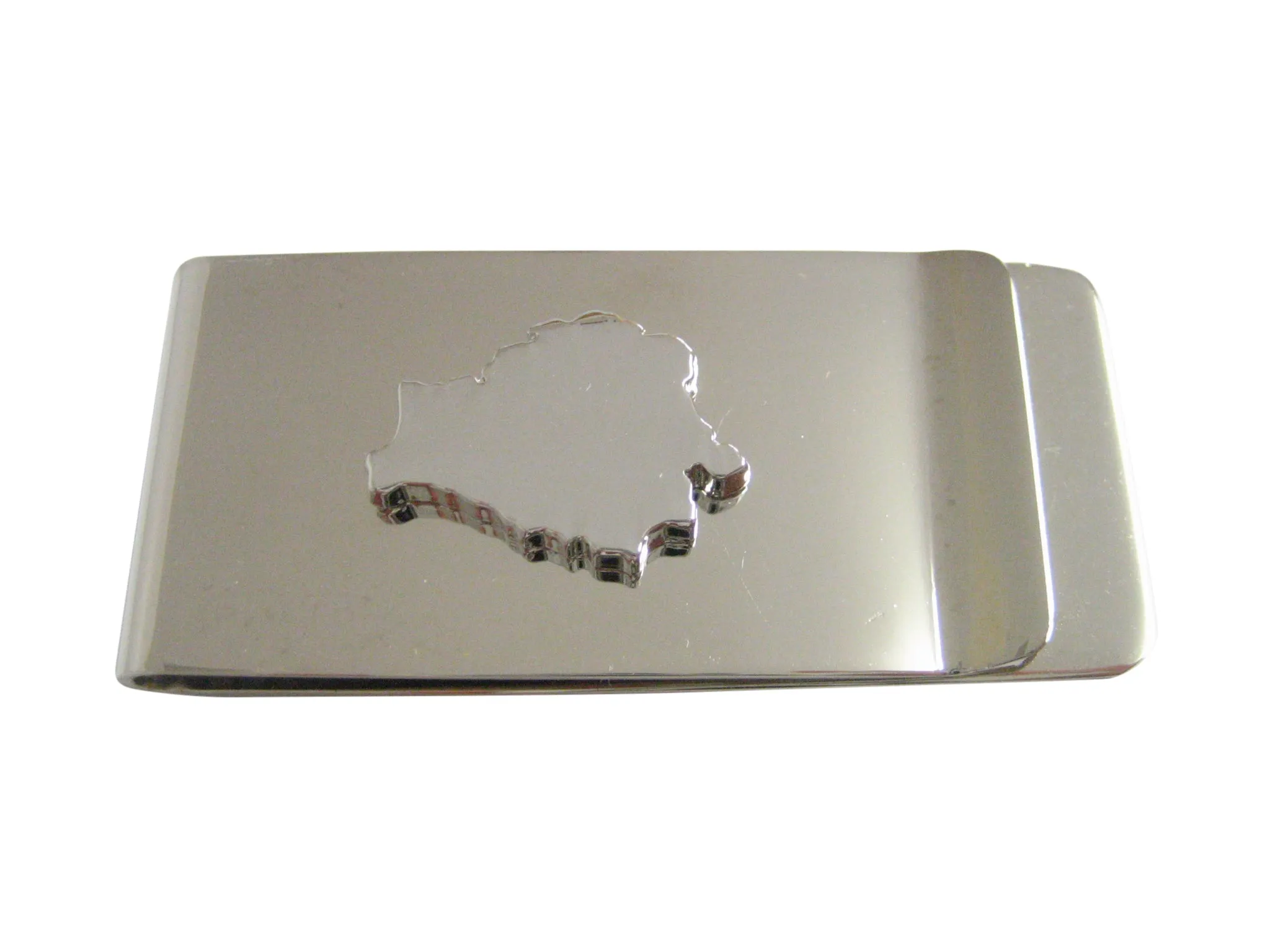 Belarus Map Shape Money Clip
