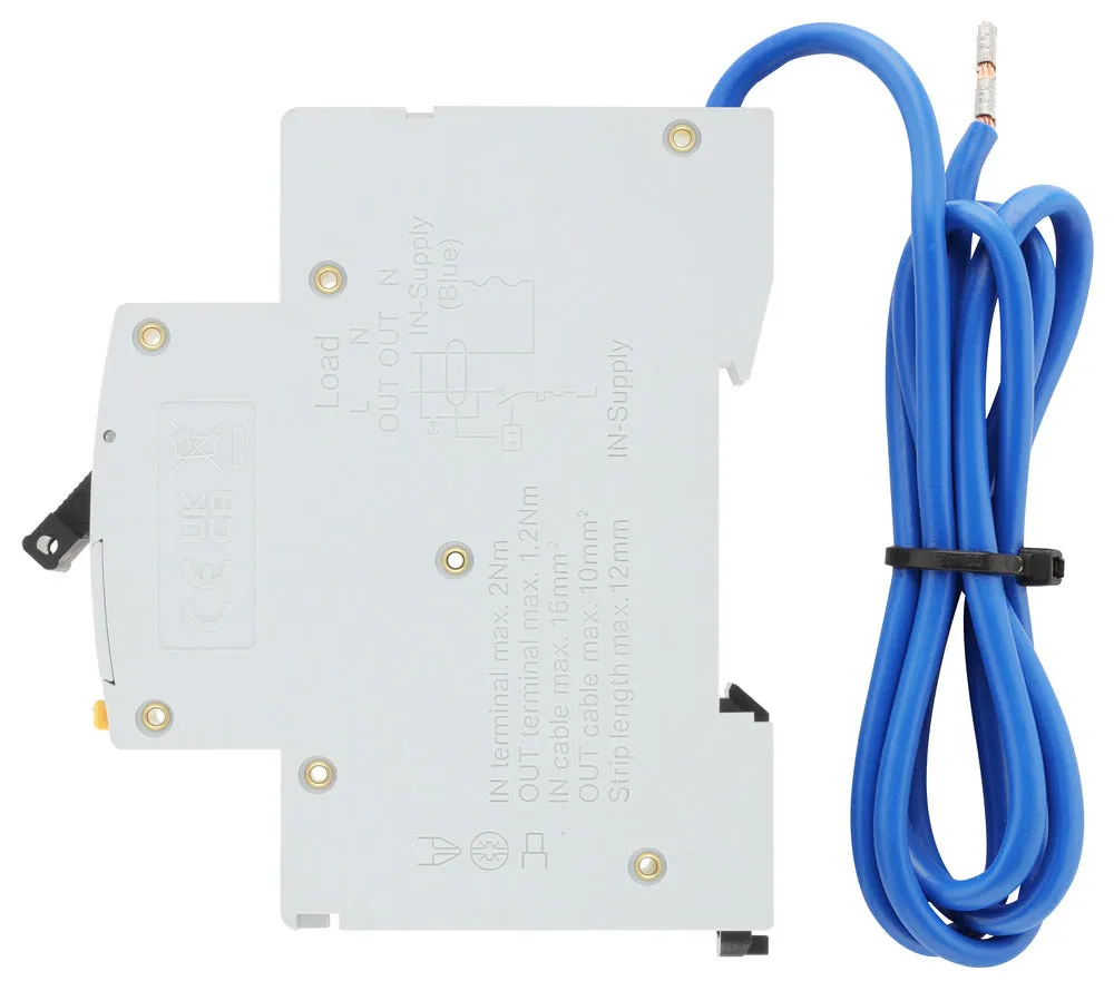 BG CUCRC6A 6A SP 1 Module C Curve 6kA 30mA Type A Compact RCBO