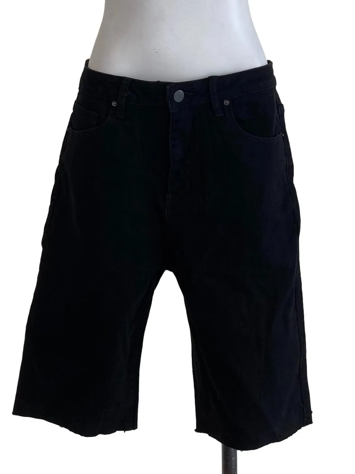 Black Plain Shorts