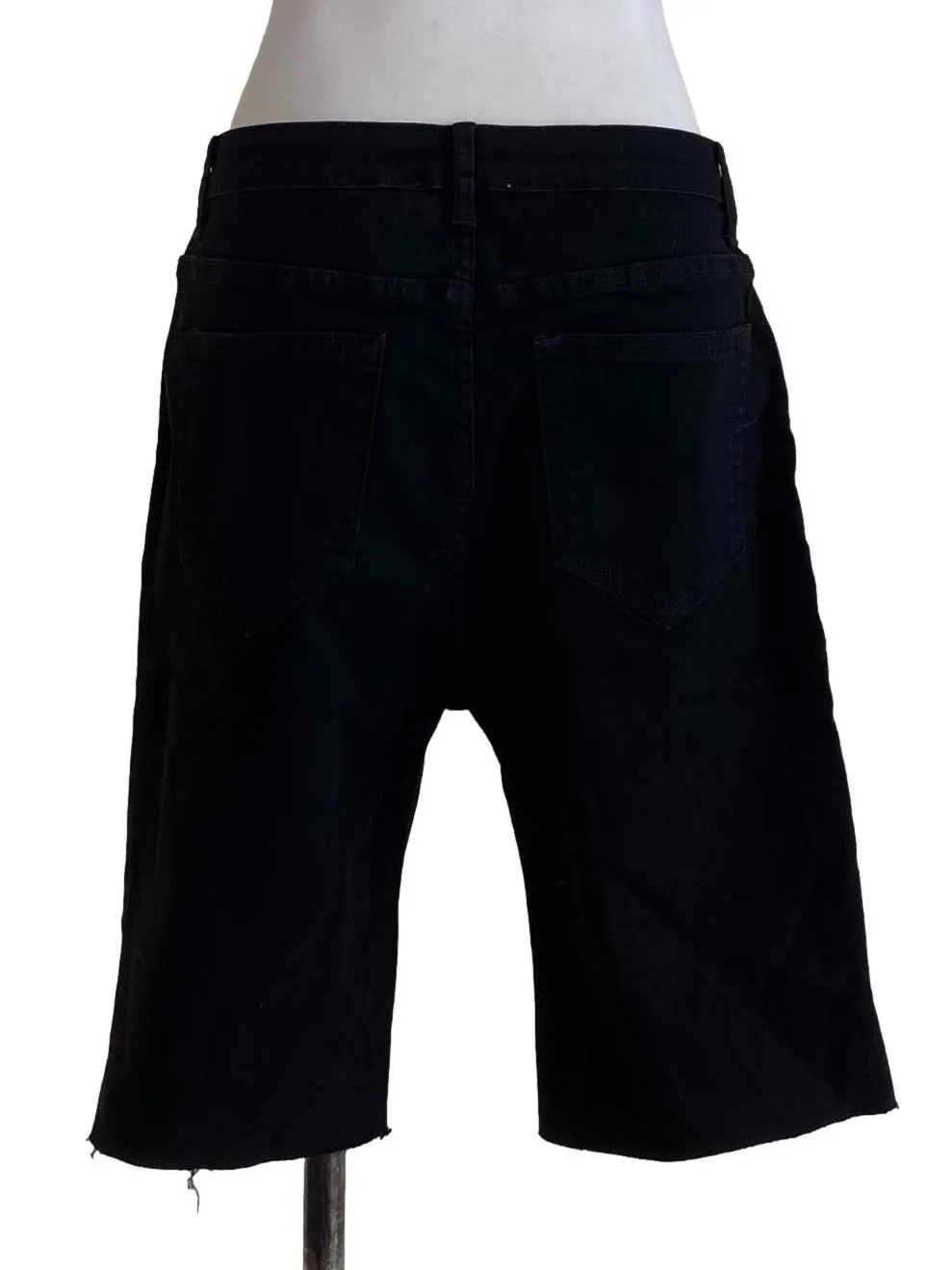 Black Plain Shorts