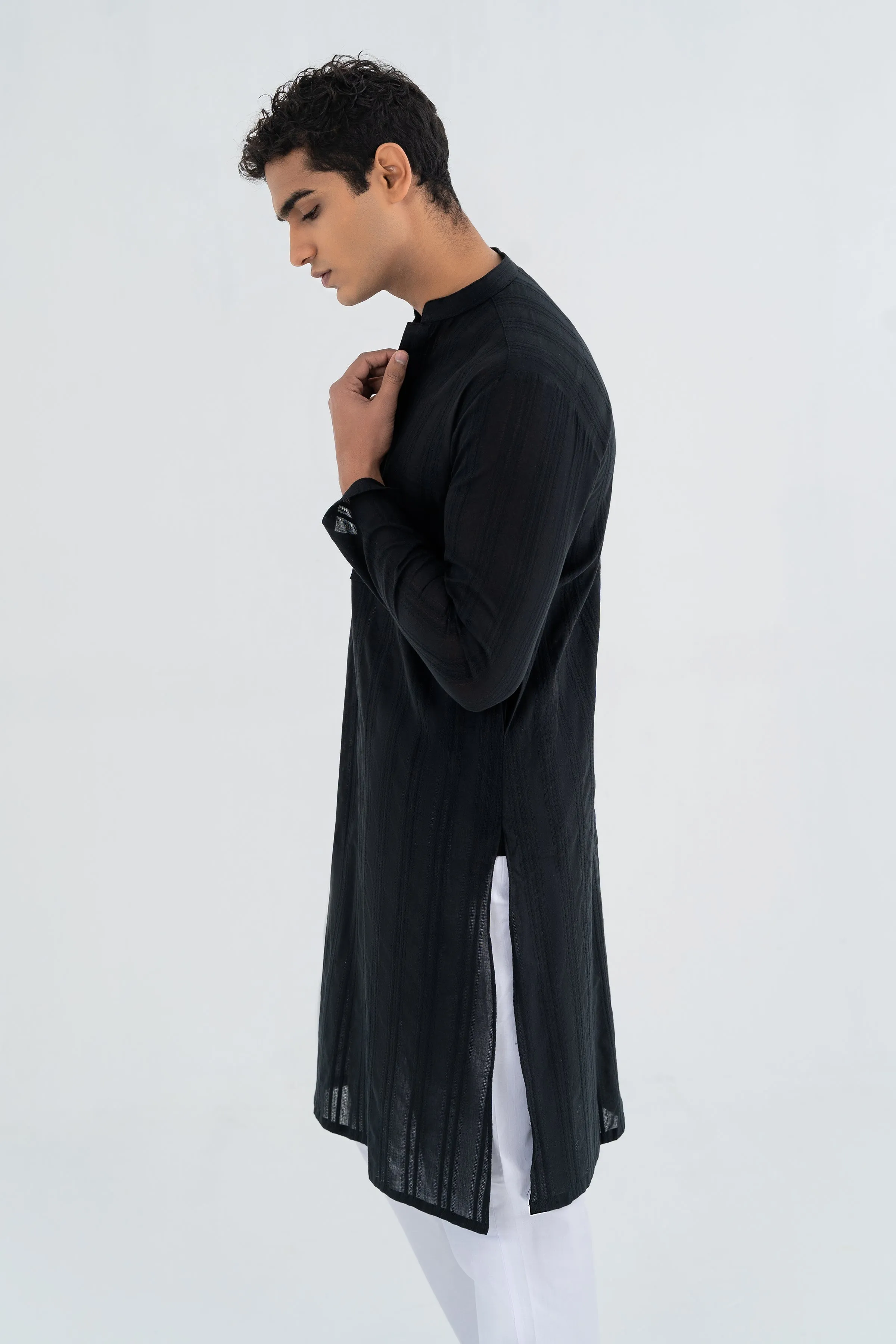 Black Traditional Kurta