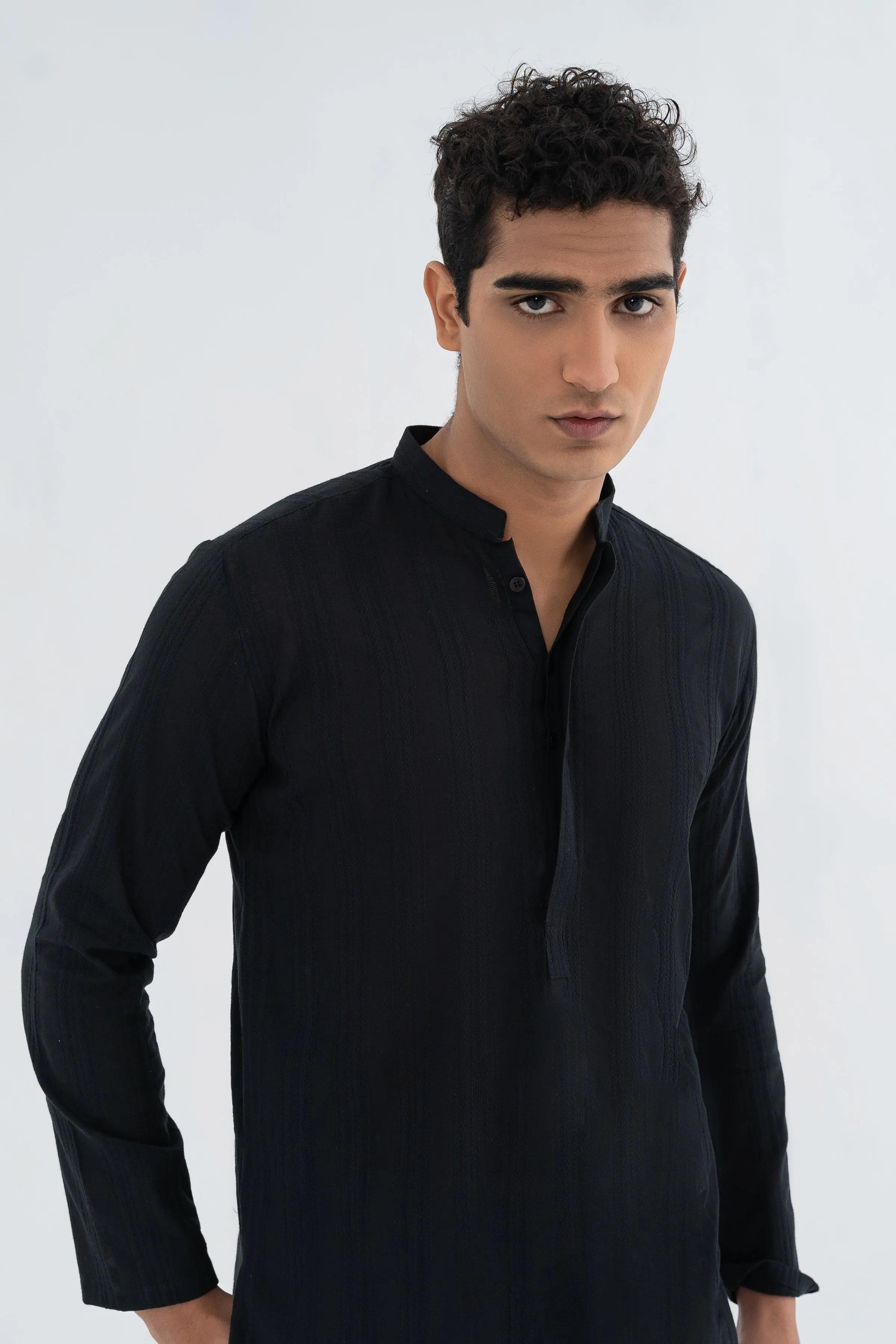 Black Traditional Kurta