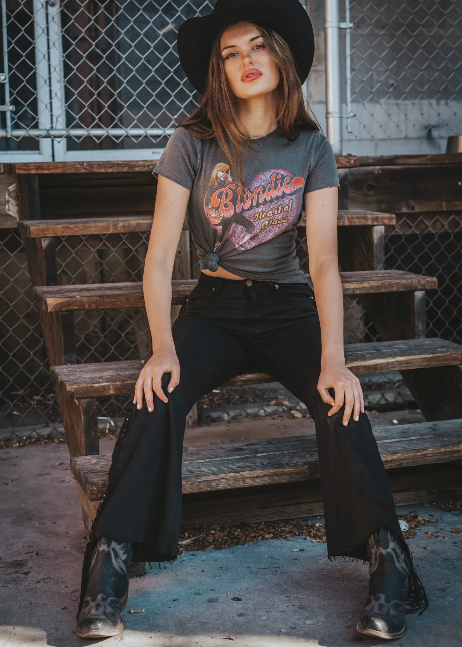 Blondie Heart of Glass Band Shirt by Junk Food