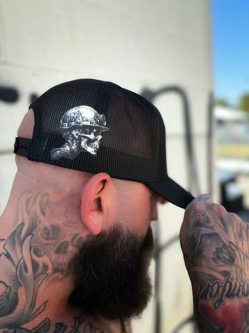 BLUE COLLAR FLAT BILL BLACK HAT