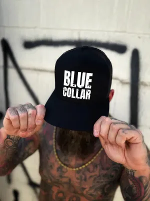 BLUE COLLAR FLAT BILL BLACK HAT