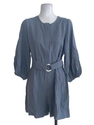 Blue Plain Romper