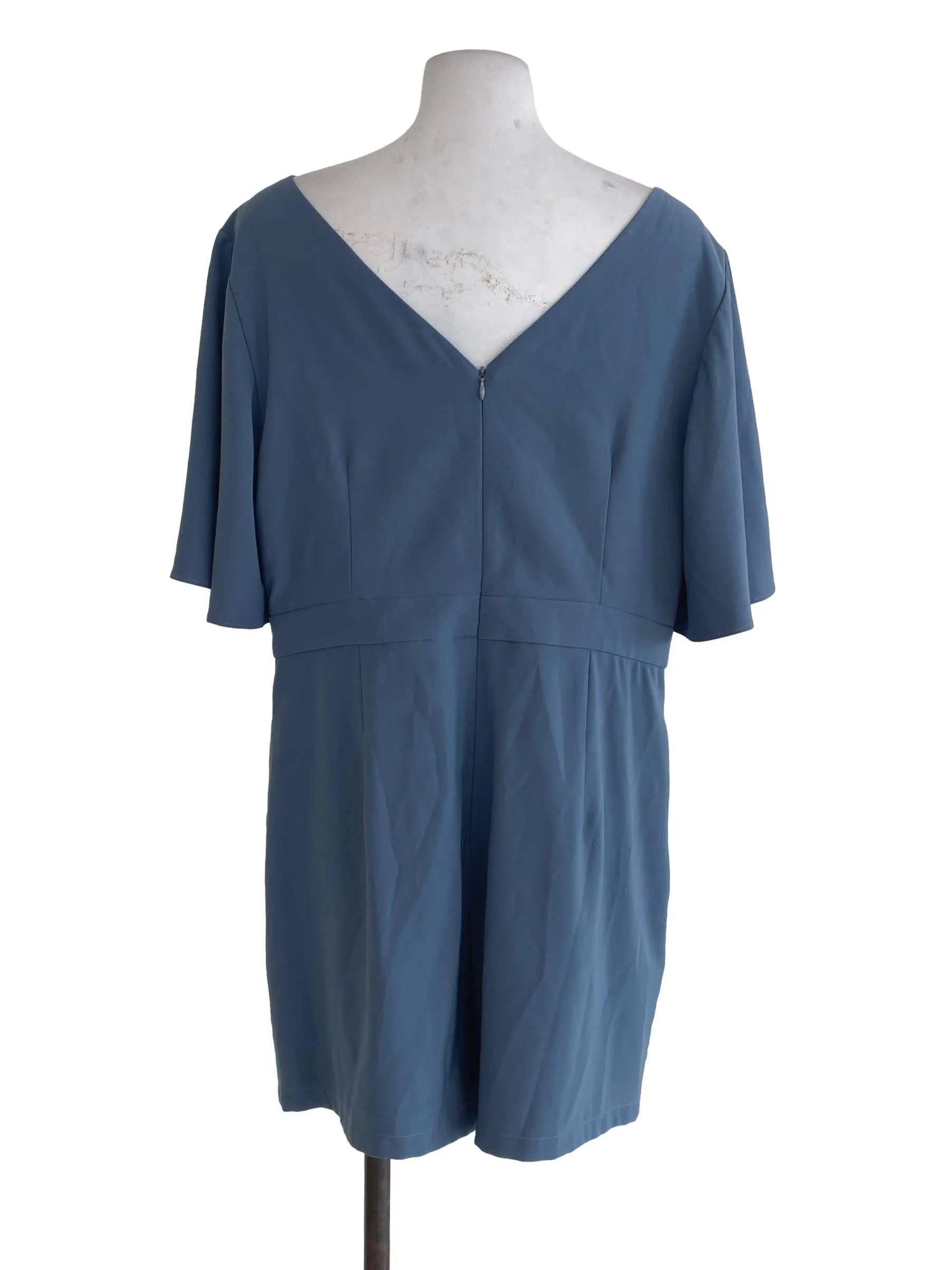 Blue Plain Romper