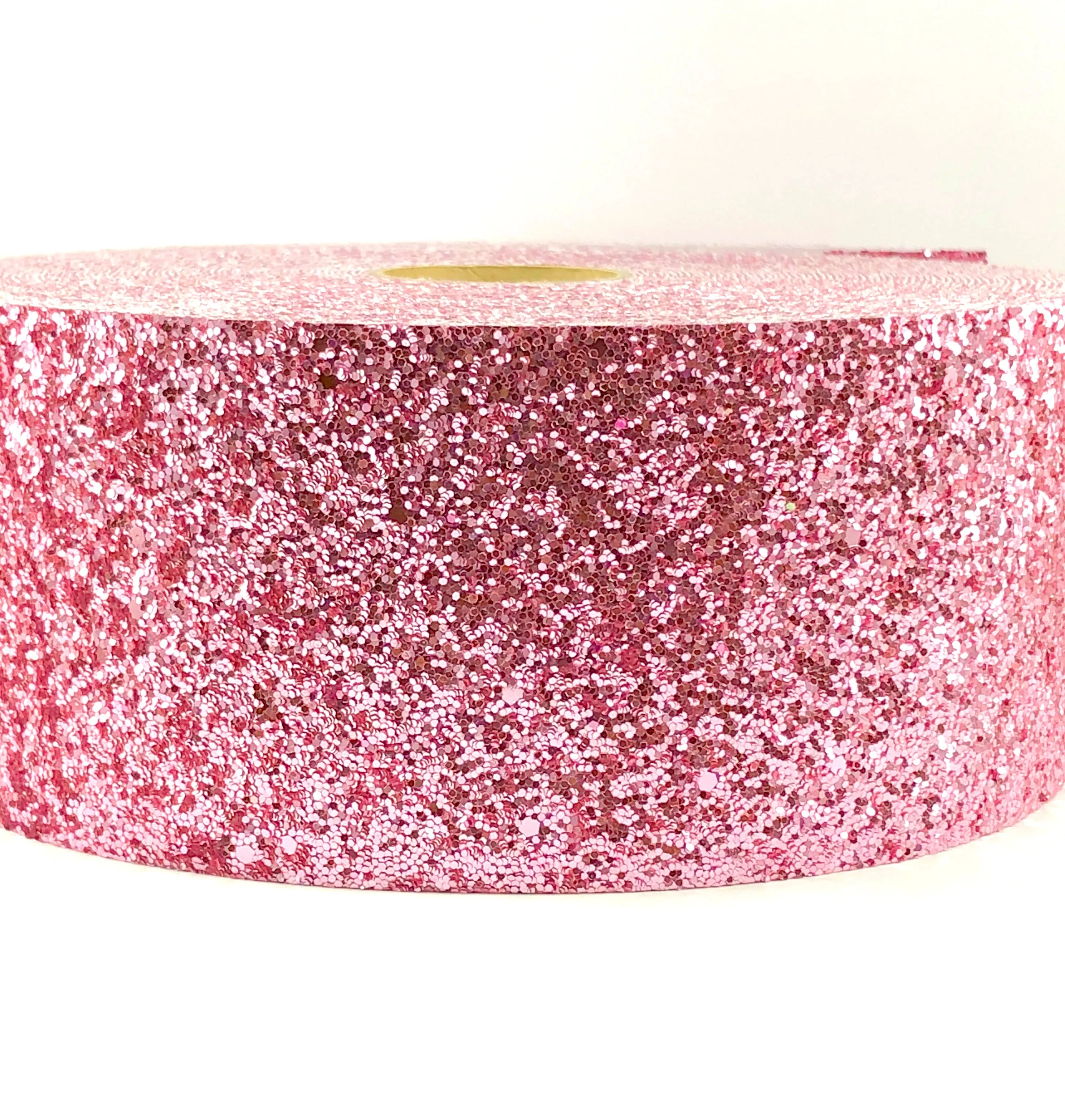 Blush Pink Chunky 3" Glitter Ribbon