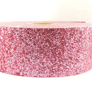 Blush Pink Chunky 3" Glitter Ribbon
