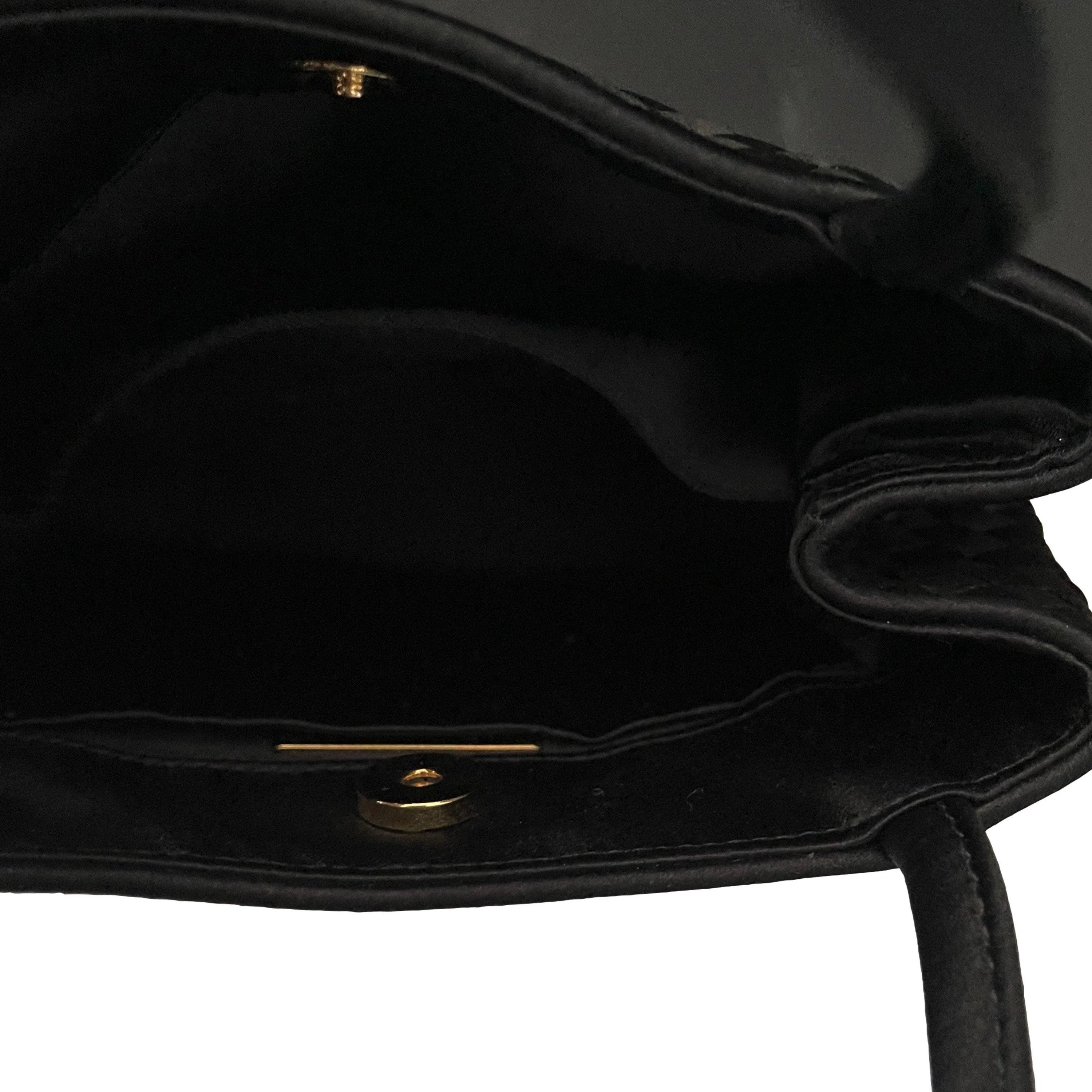 Bottega Veneta Black Woven Satin Mini Bag
