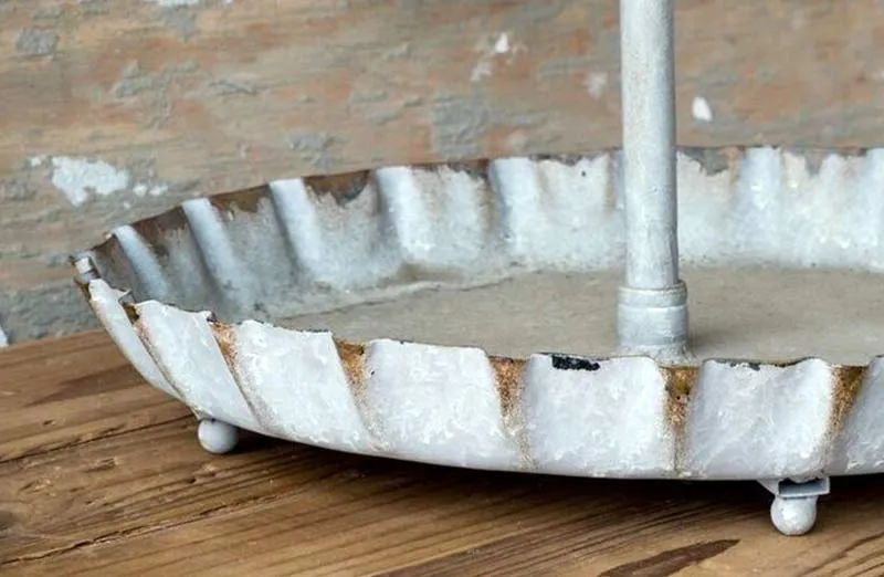 Bottle Cap Galvanized Tote with Handle
