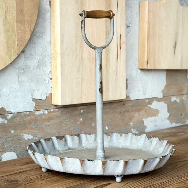 Bottle Cap Galvanized Tote with Handle