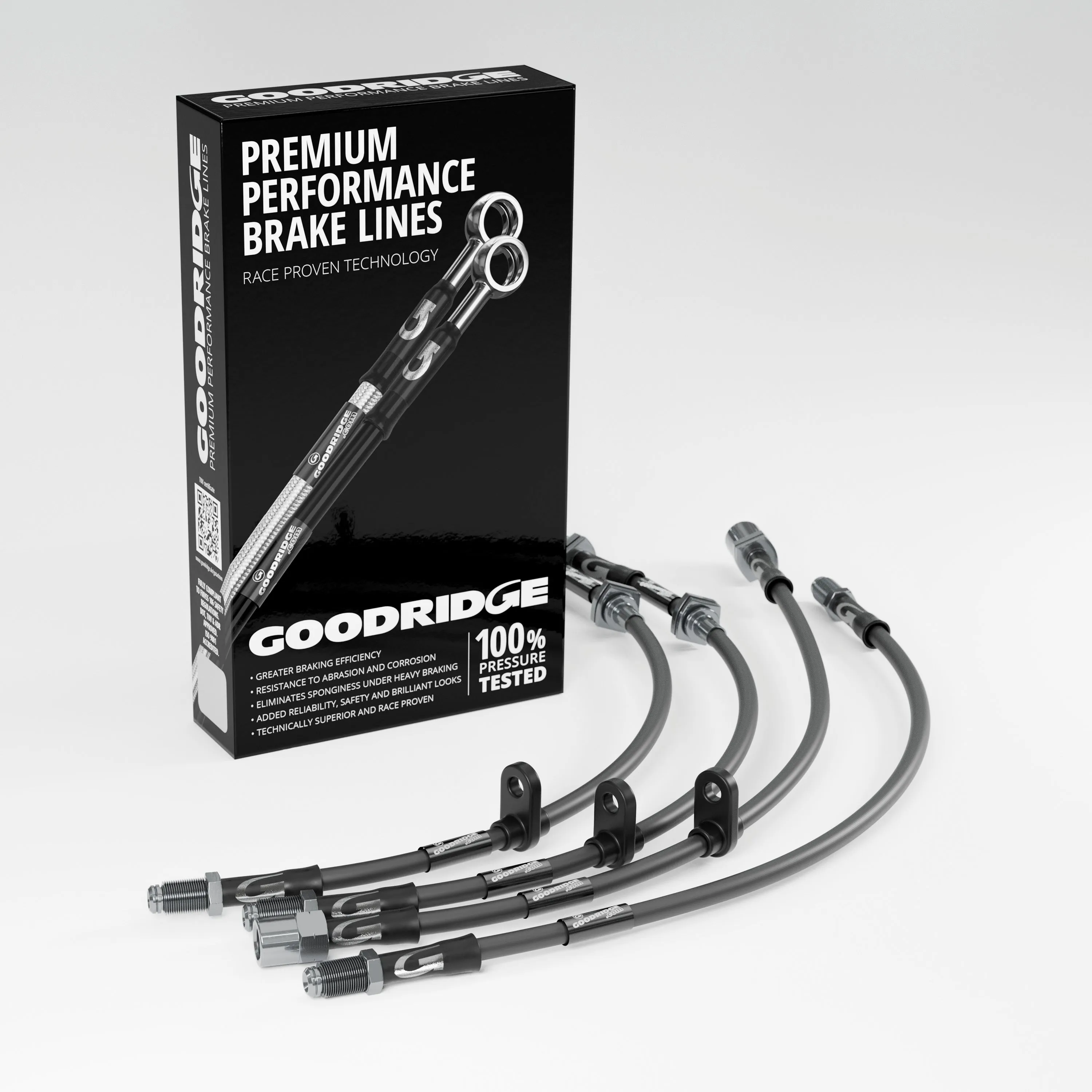BRAKE HOSE KIT FOR BMW 3 SERIES E46 318TI COMPACT 2001-