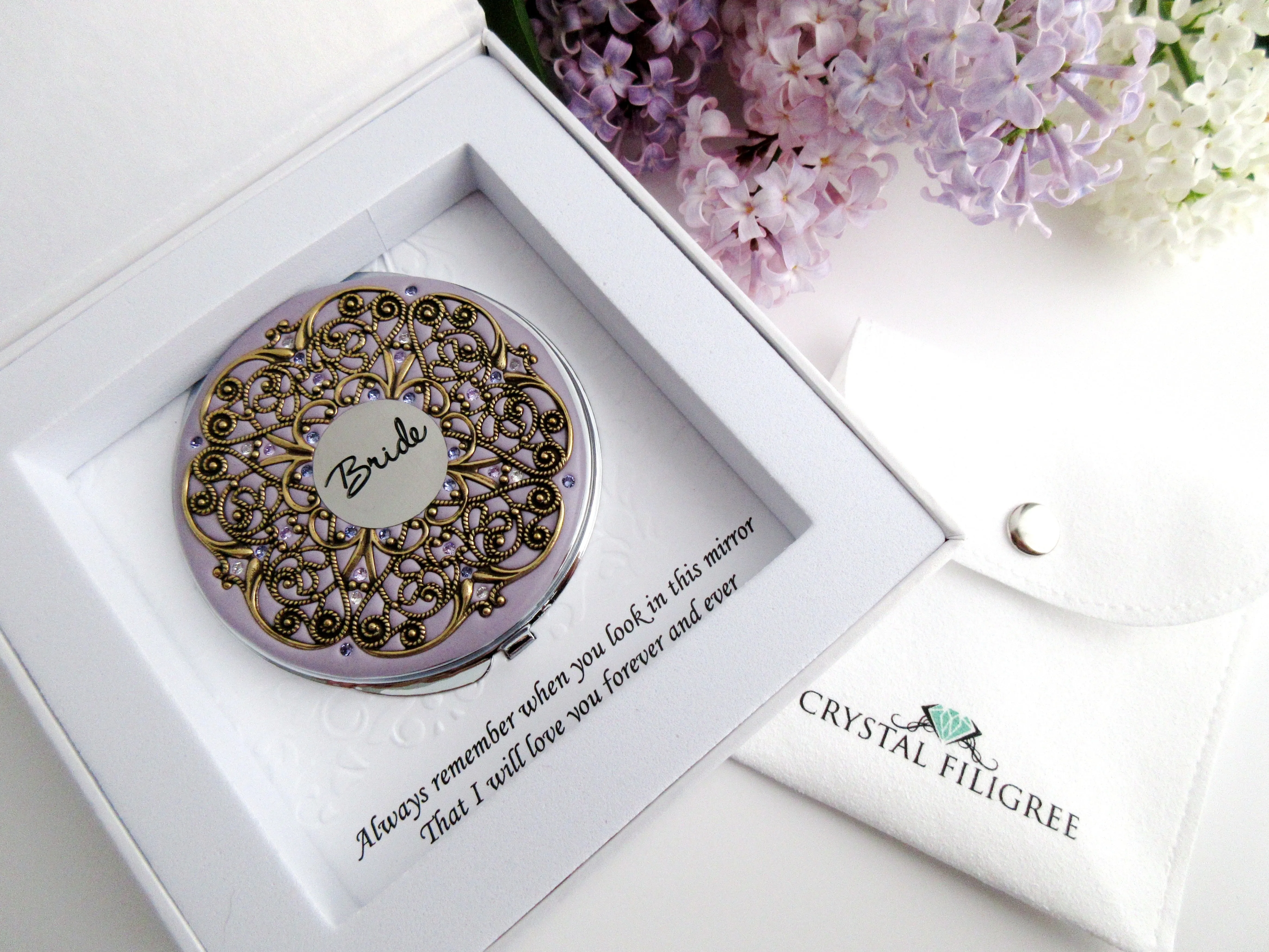 Bridal Vintage Compact Mirror