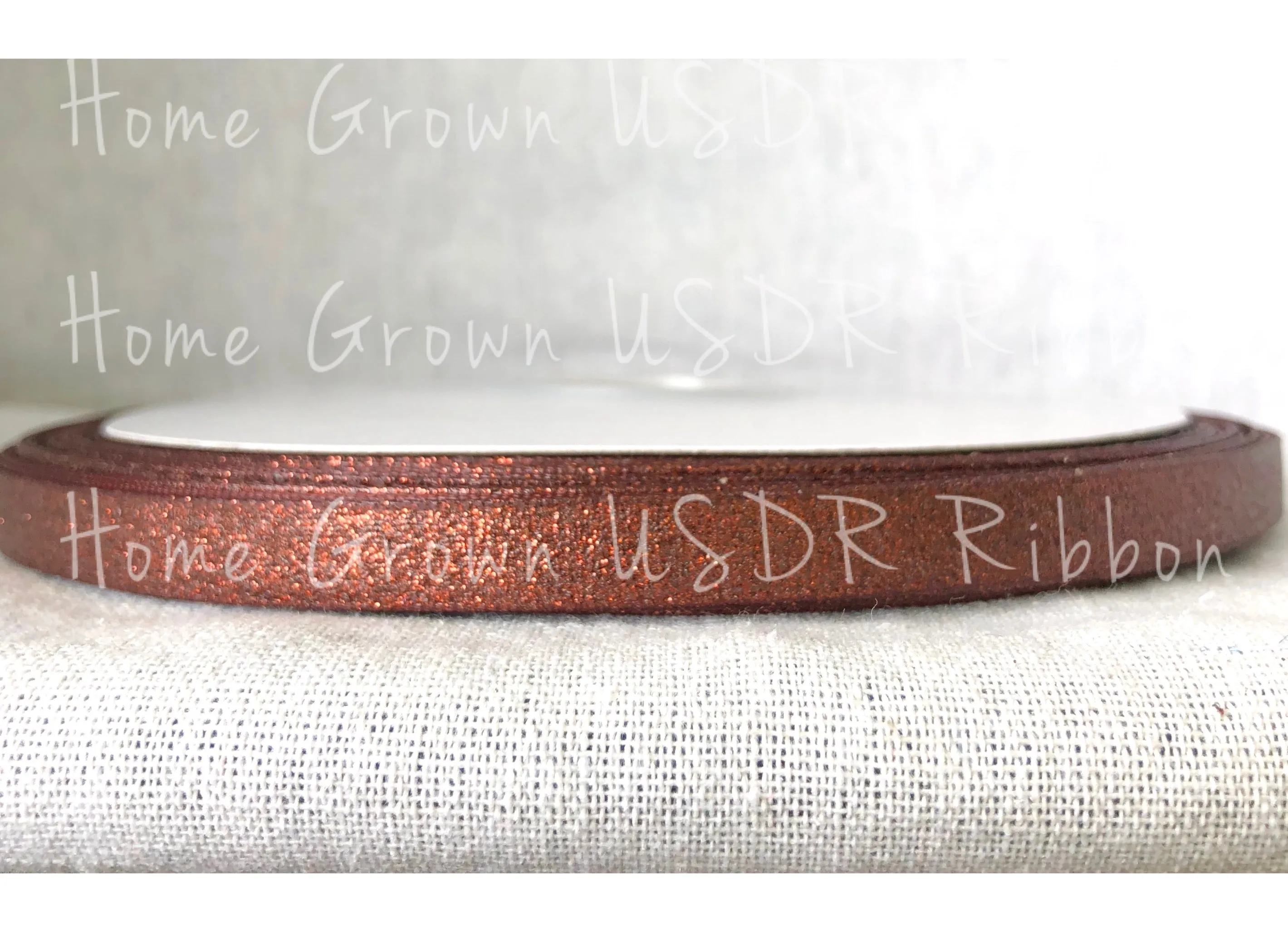 Brown Glitter Ribbon