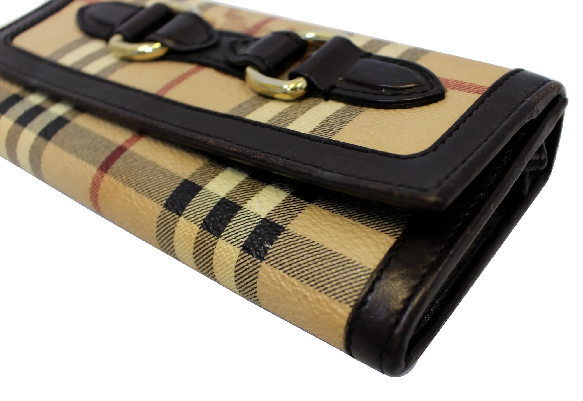 BURBERRY Haymarket Check Molly Wallet