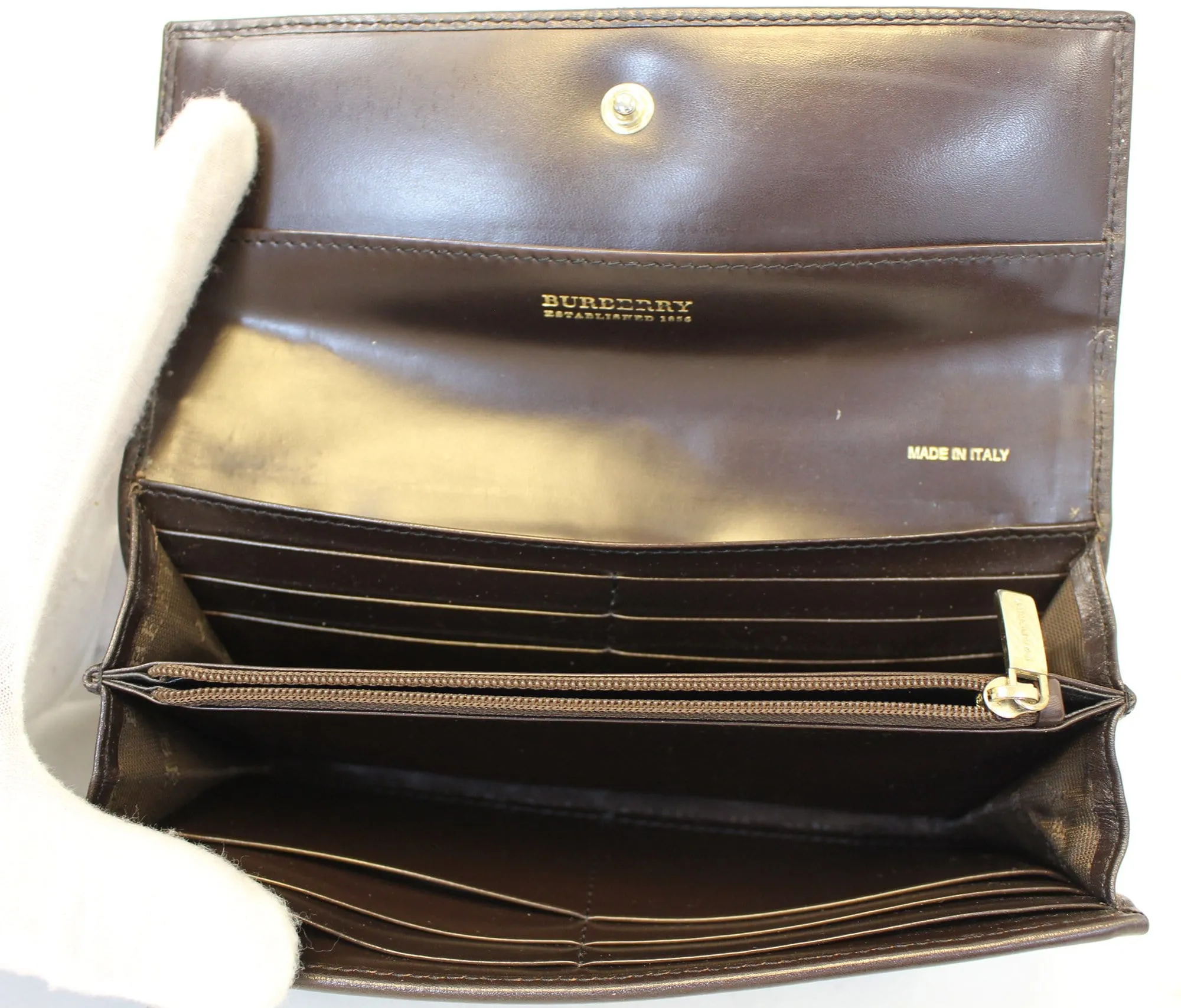 BURBERRY Haymarket Check Molly Wallet