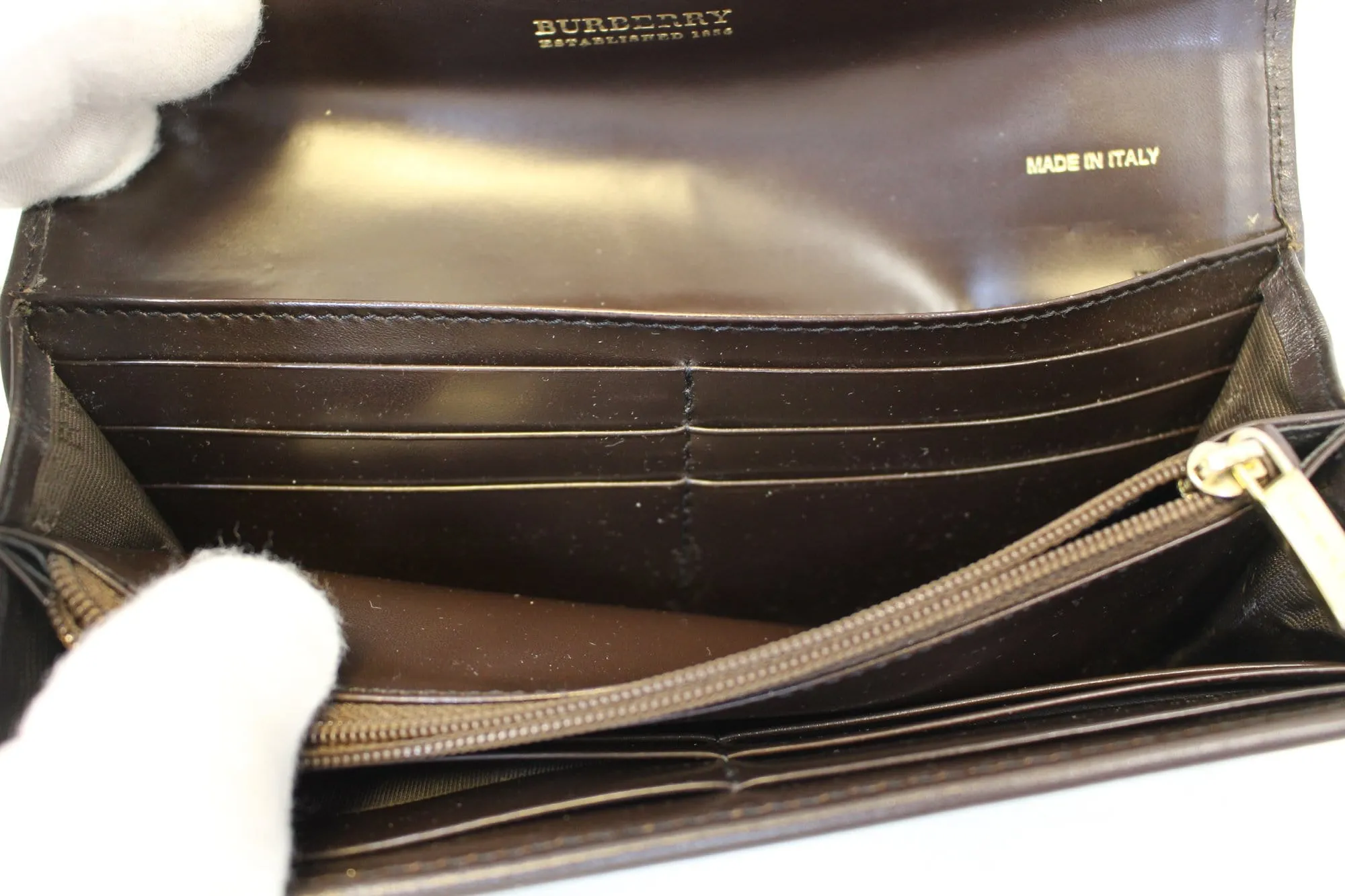 BURBERRY Haymarket Check Molly Wallet