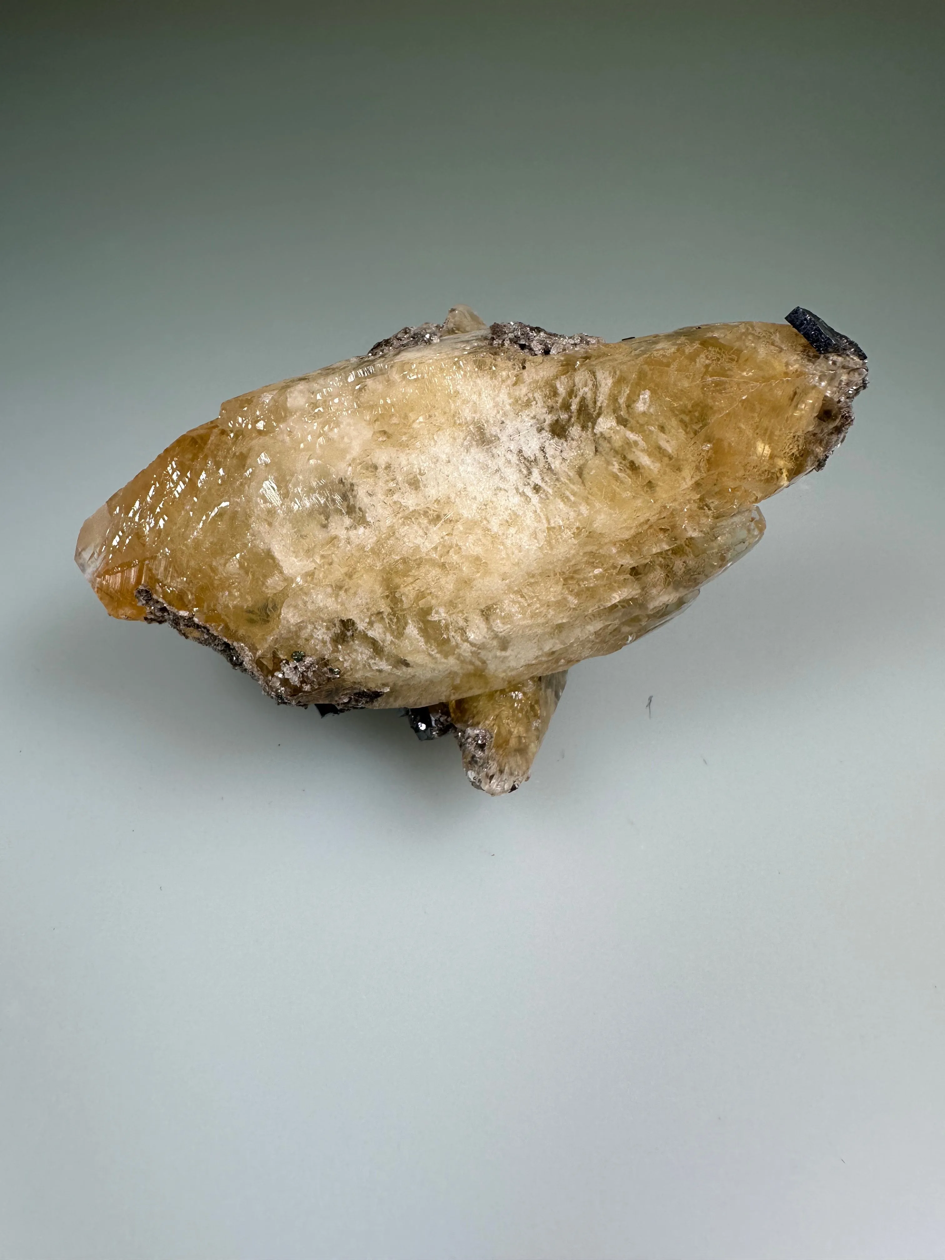 Calcite and Galena, Bonneterre Formation, Sweetwater Mine, Viburnum Trend, Missouri, Mined 1990, ex. William Mickols Collection 520, Small Cabinet, 4.5 x 6.0 x 8.5 cm, $75. Online 3/2.