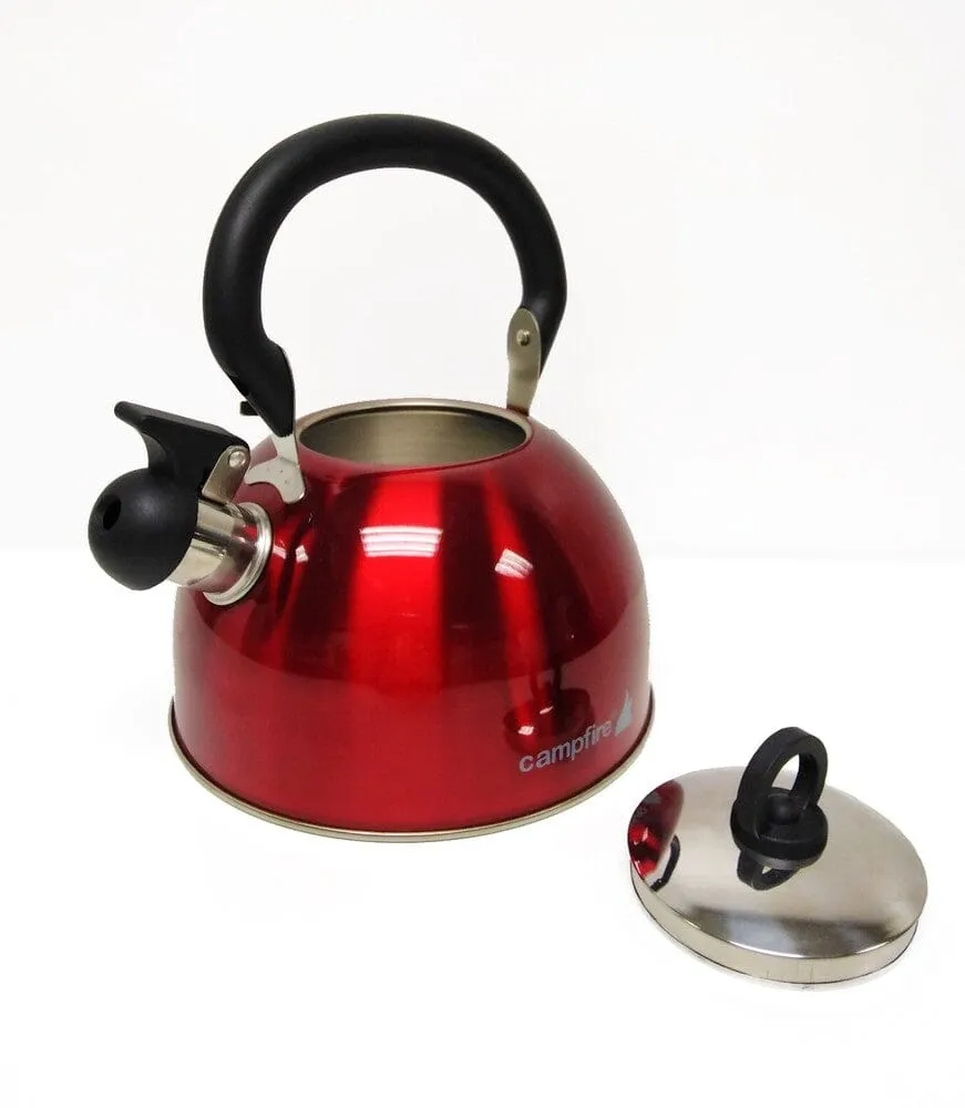 Campfire Whistling Kettle Red 2.5L 765025R