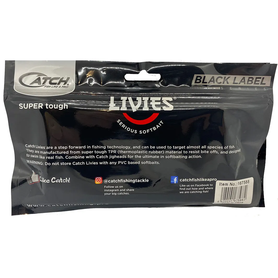 Catch Black Label Livies Softbait 5 or 7" Jerkshad - Tom Tom