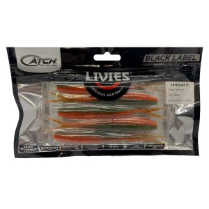 Catch Black Label Livies Softbait 5 or 7" Jerkshad - Tom Tom