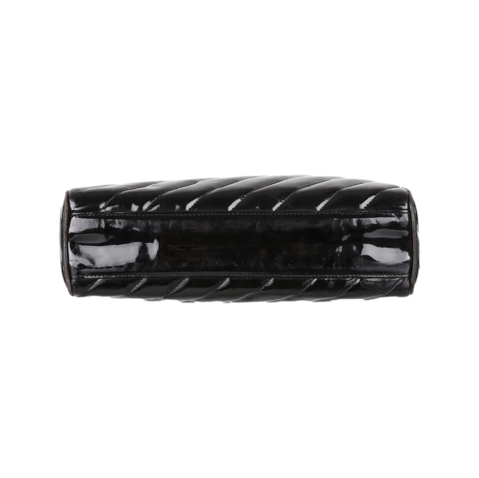 Chanel Black Patent Chain Crossbody Bag