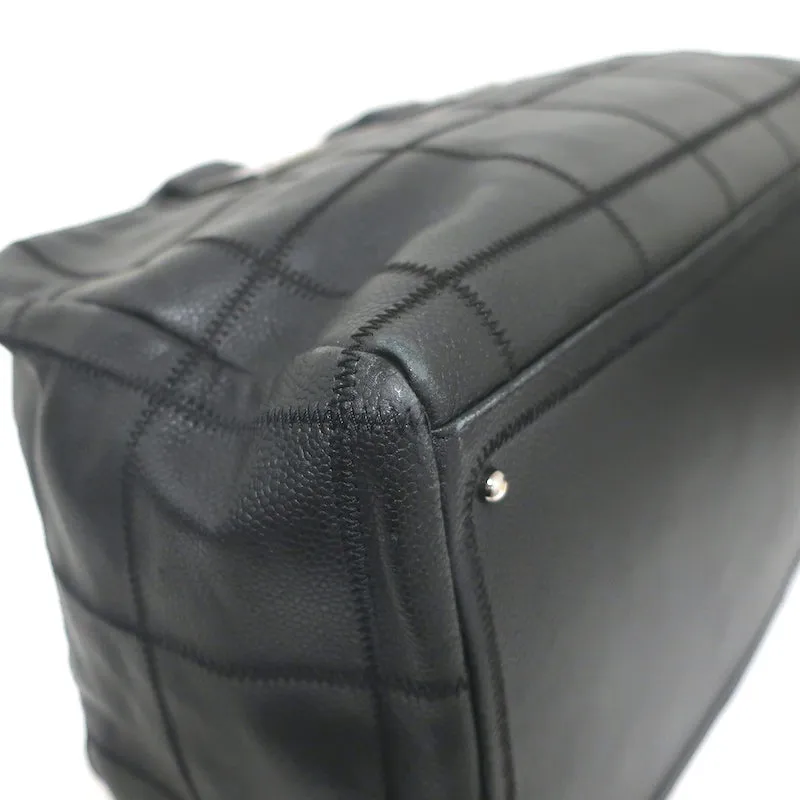 Chanel Chocolate Bar Boston Bag Black Caviar Leather