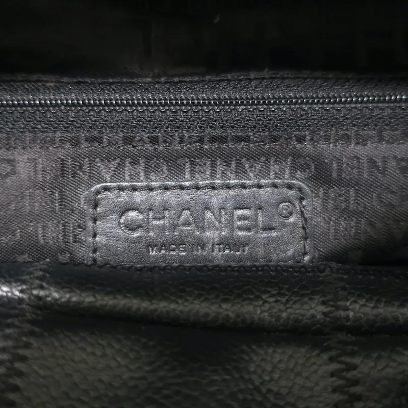 Chanel Chocolate Bar Boston Bag Black Caviar Leather