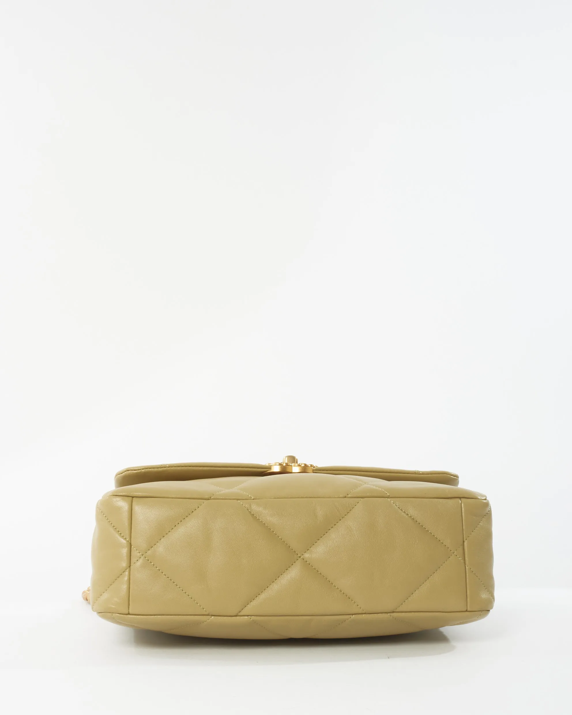 Chanel Pistacchio Green Leather Large Chanel 19 Bag