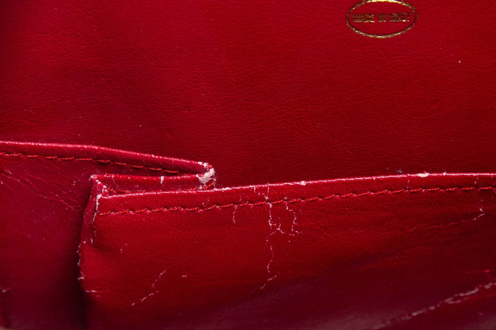 Chanel Vintage 1994-1996 Red Caviar Rounded Tote