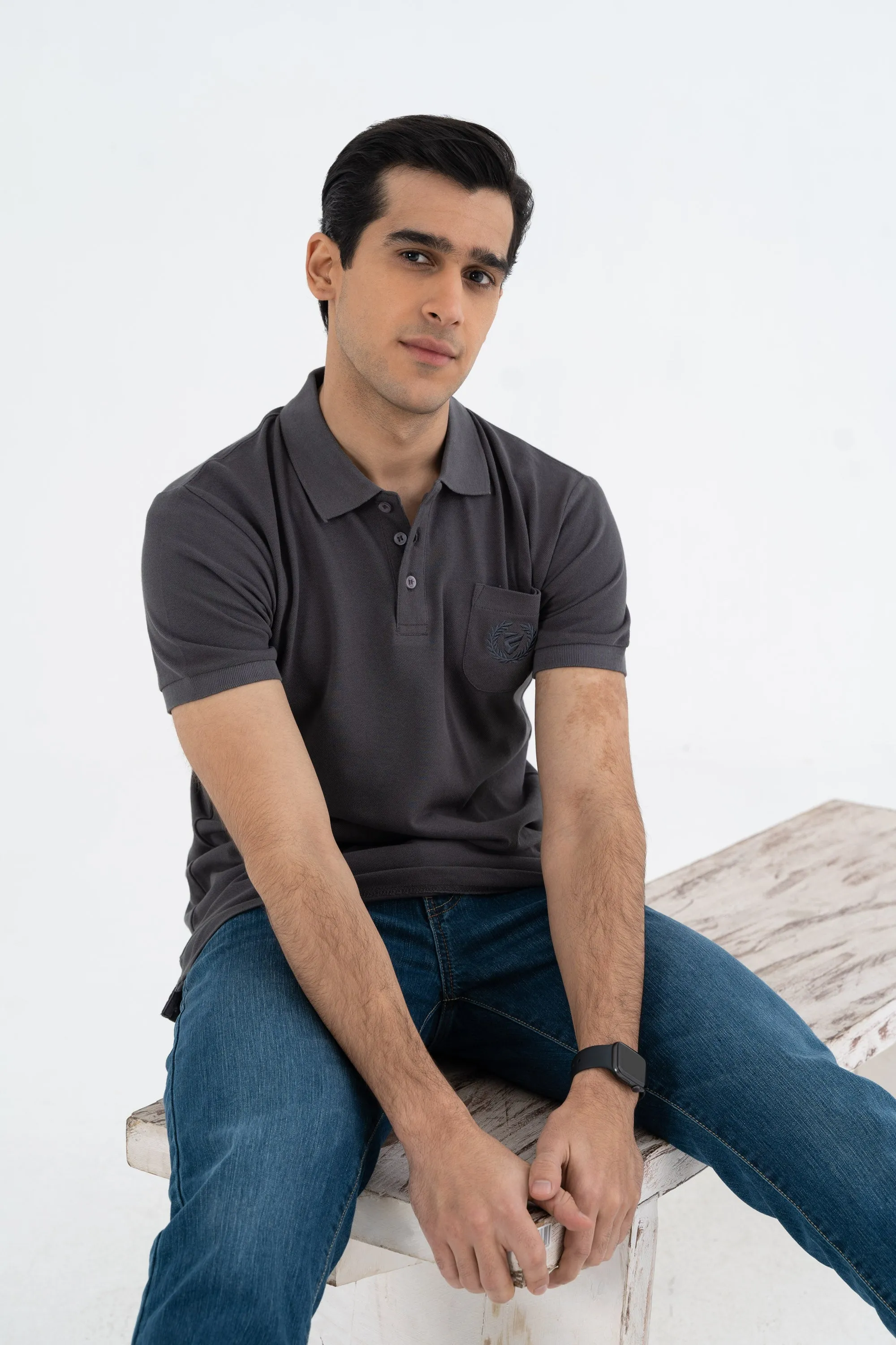 Charcoal Polo Shirt