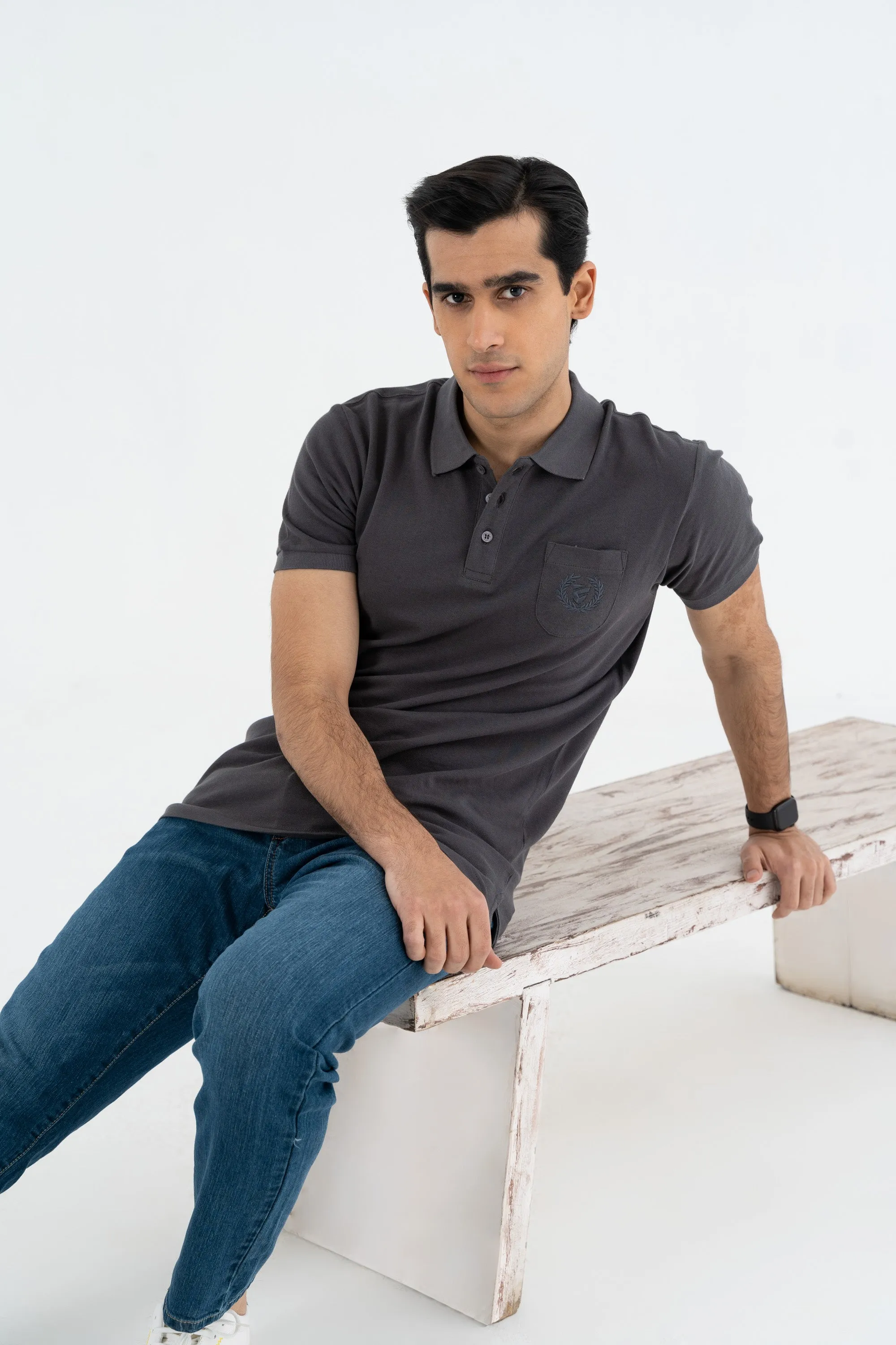 Charcoal Polo Shirt