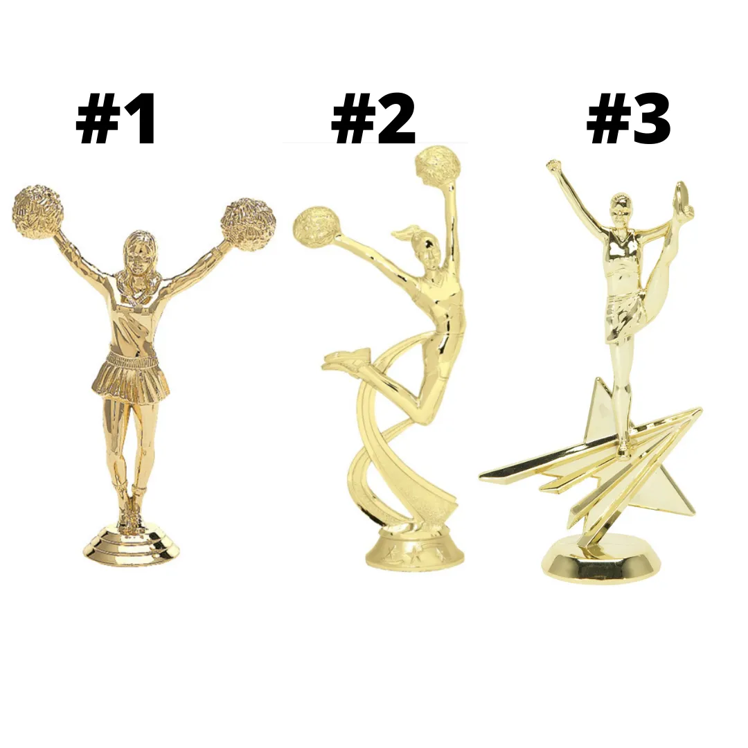 Cheerleading Trophy - Traditional Shiny
