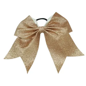 Chixx Glitter Flake Cheer Bow - Gold Glitter Flake