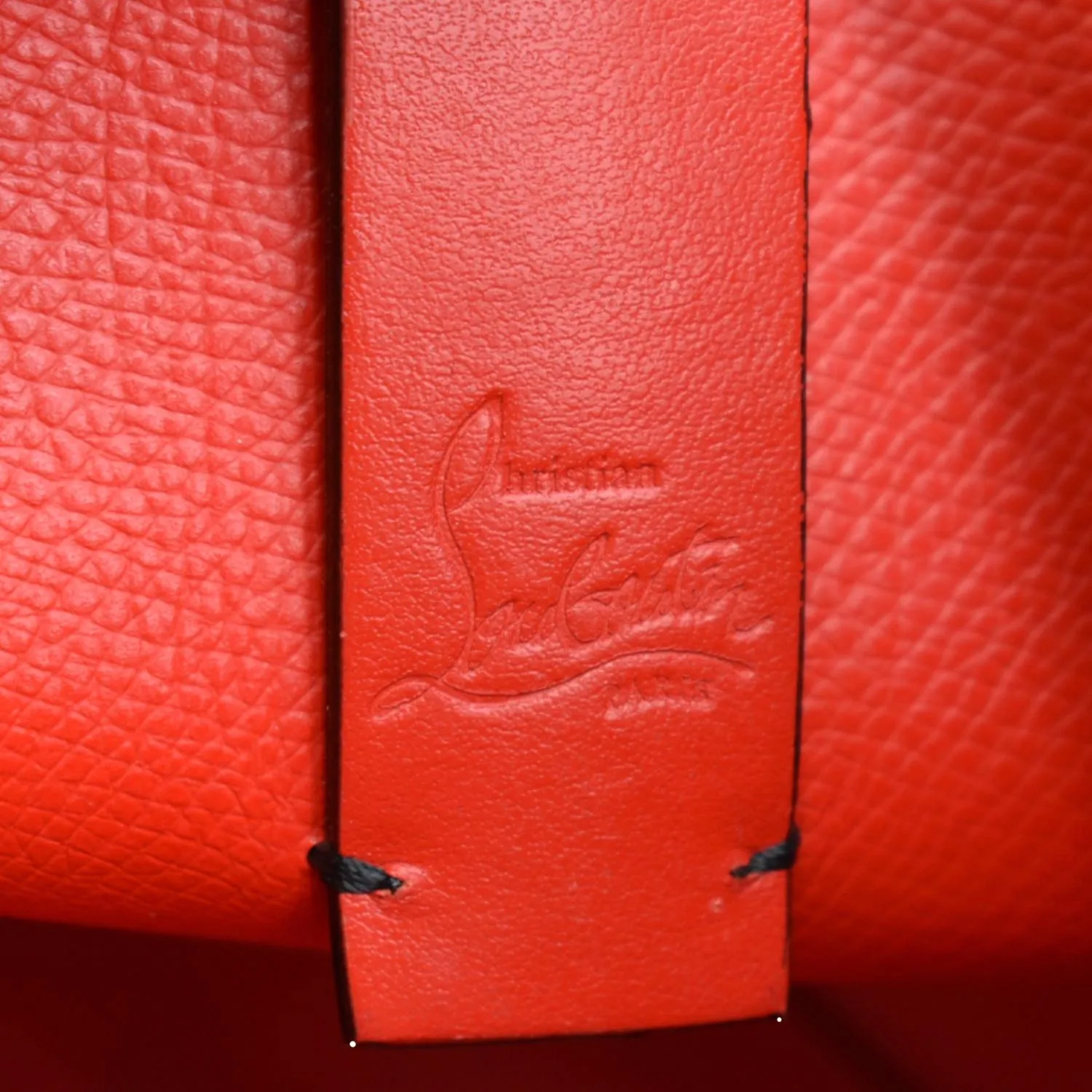 CHRISTIAN LOUBOUTIN Cabata Mini Leather Tote Bag Black