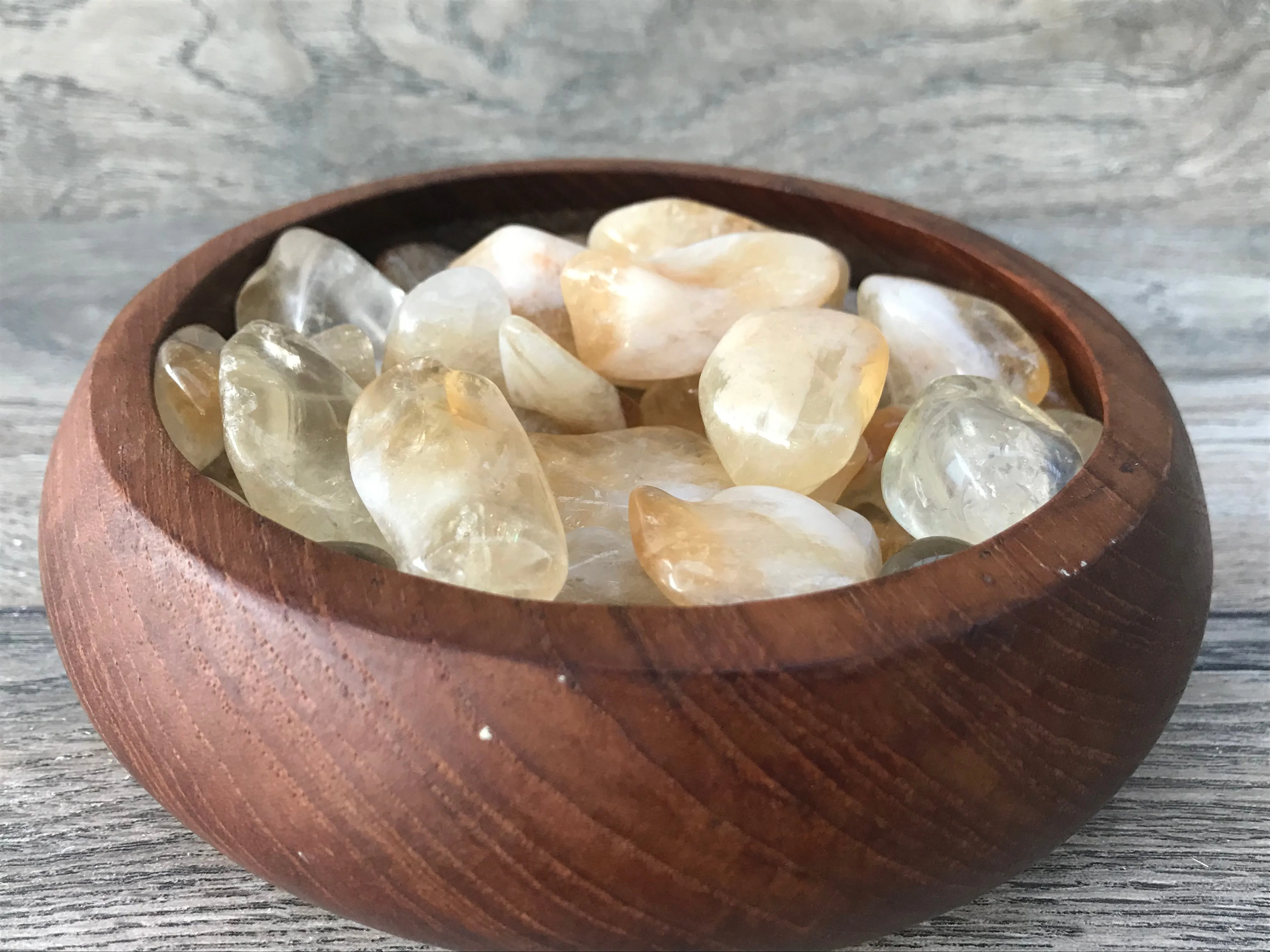 Citrine Palm Stone
