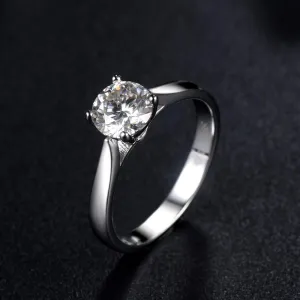 Classic Four Claw Setting, 1.00ct Round Cut