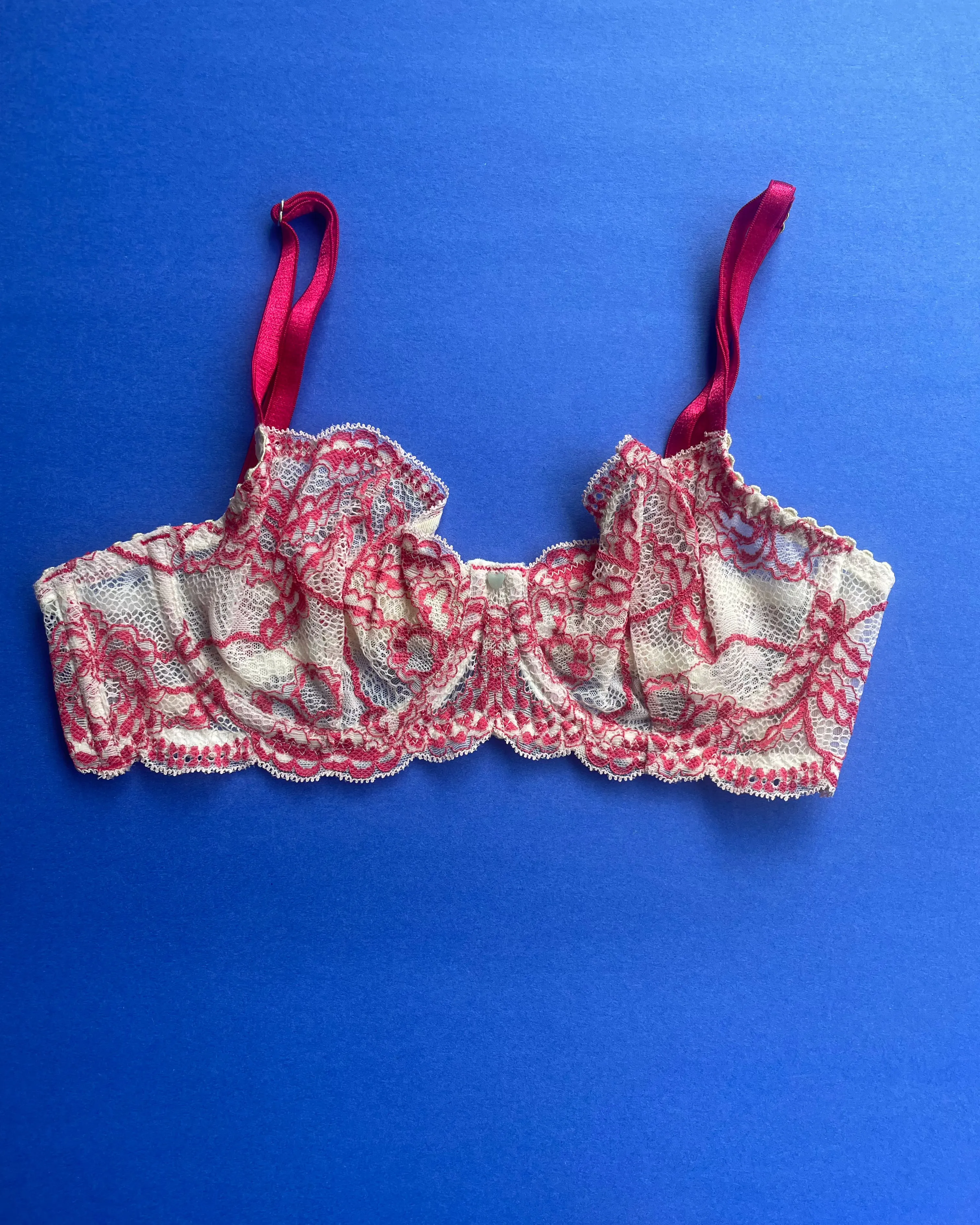 Clo: Fortuna Lace Demi Underwire Bra - Azalea